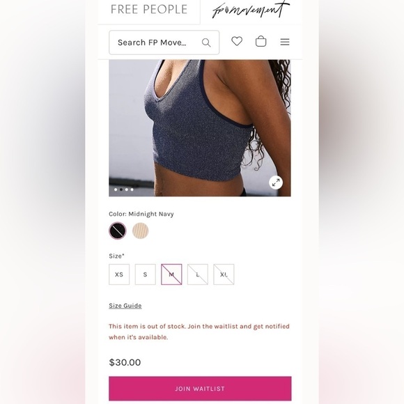 Free People FP Movement Lurex Free Throw Crop Racer Back Tank Top - Picture 11 of 15